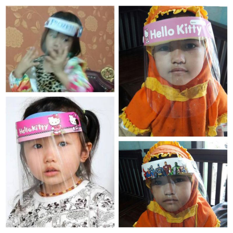 Face Shield Karakter anak Superhero