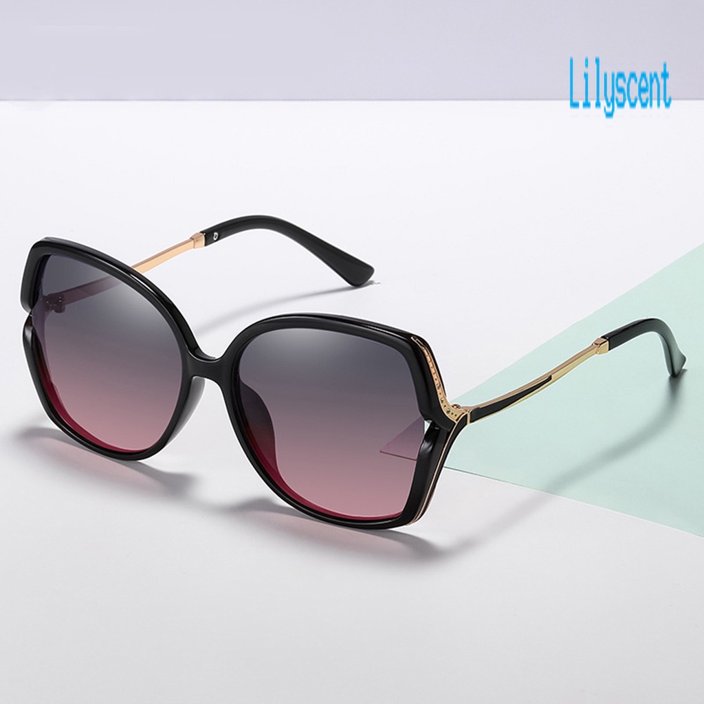 Lily AORON Kacamata Photochromic Lensa Polarized UV400 Frame Besar Berubah Warna Untuk Wanita