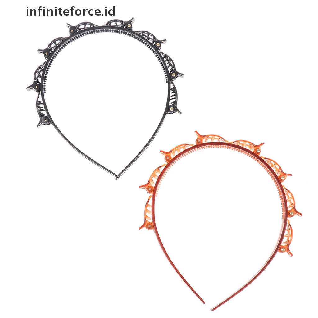 Infiniteforce.id Klip Jepit Rambut Wanita Warna Hitam