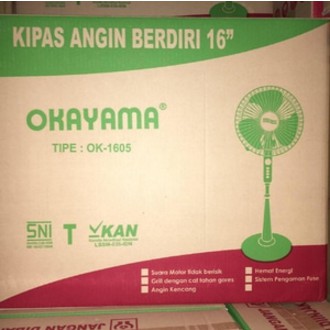 Kipas angin berdiri 16" okayama / stand fan