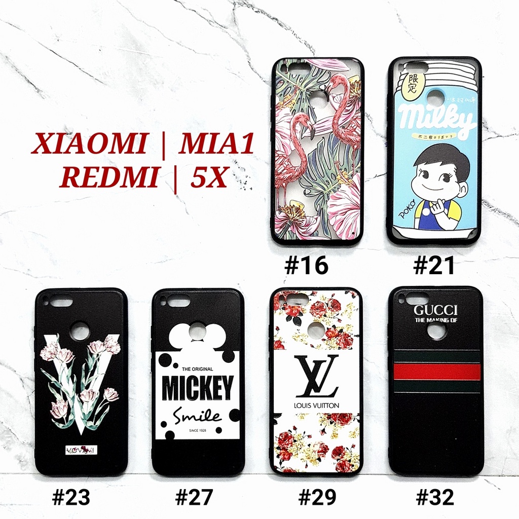 [ BUY 1 GET 1 FREE ] FBL - XIAOMI MIA1 REDMI 5X 4A 4X 5 5A 5 PLUS | BLACK BRANDED SUMMER GIRL Soft Hard Case