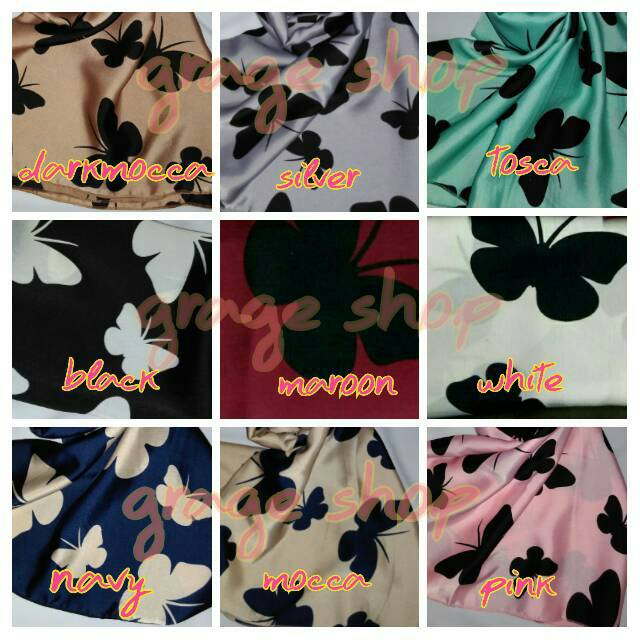 ORIGINAL Segi empat butterfly / segiempat kupu kupu / butterfly hijab hijab hits jilbab ootd khimar