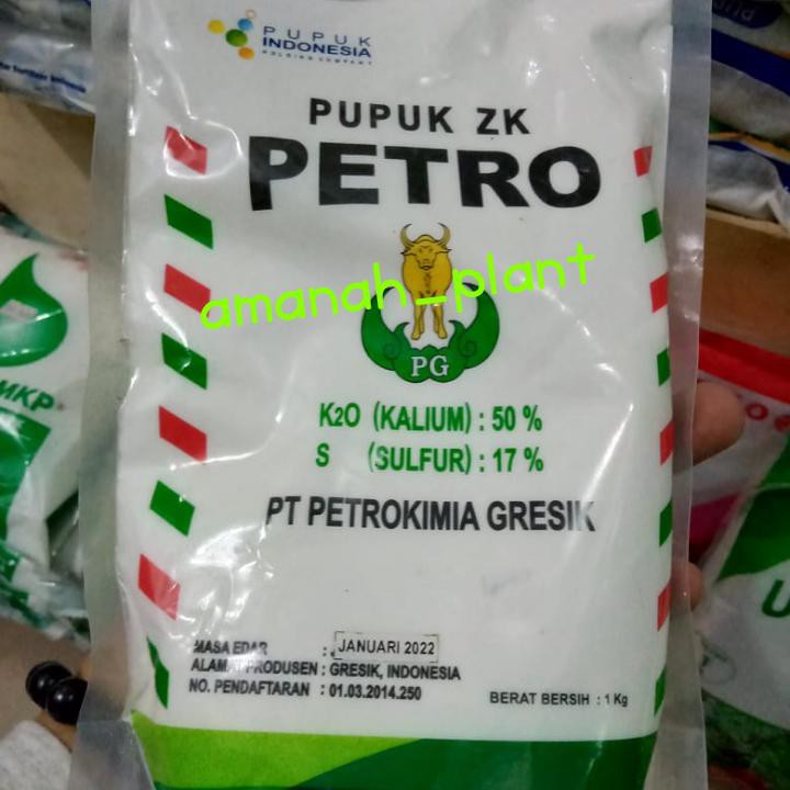 Pupuk ZK Petro 100 gram repacking | Pupuk ZK Kalium Sulfat unggul