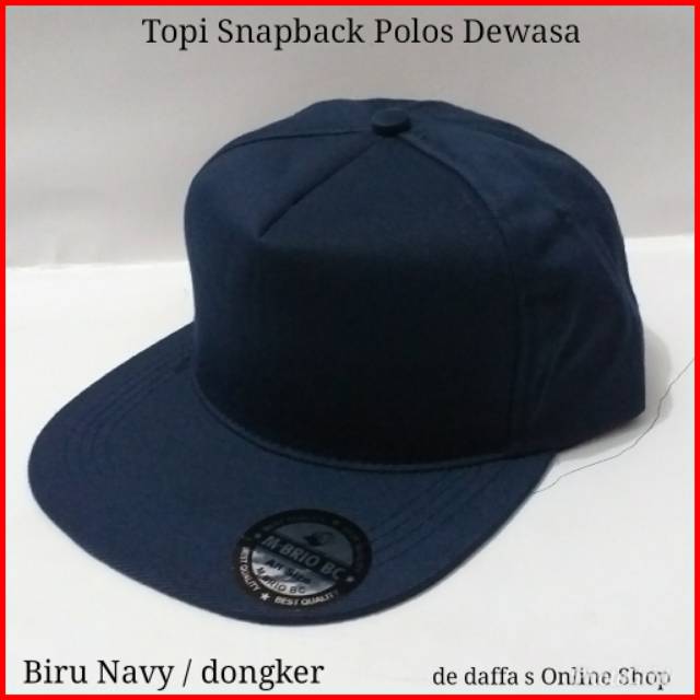 Topi Snapback Polos Dewasa Full Warna Bahan Rapel Distro Berkualitas - full warna