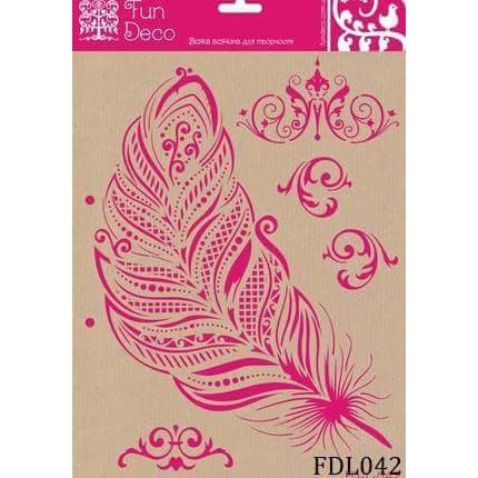 

Fun Deco Stencil ~ FDL042