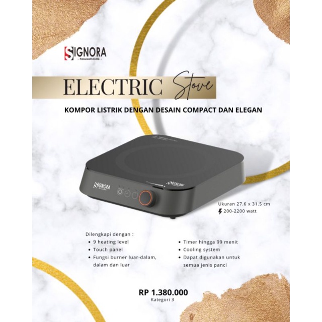 Signora Kompor Listrik / Electric Stove