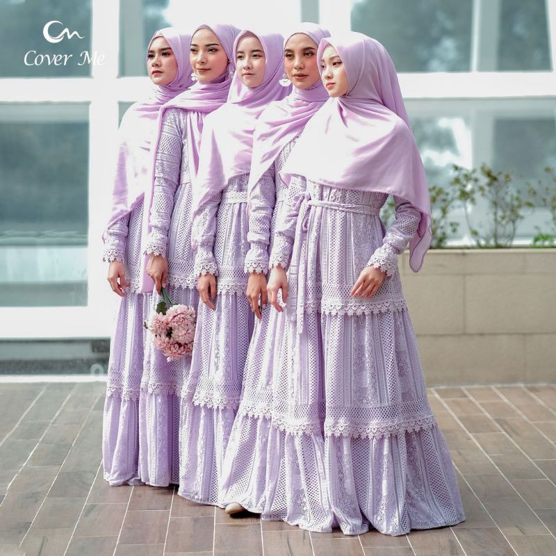 Dress Seserahan Pernikahan Alexandria Lilac M (READY)  Dress by Cover Me