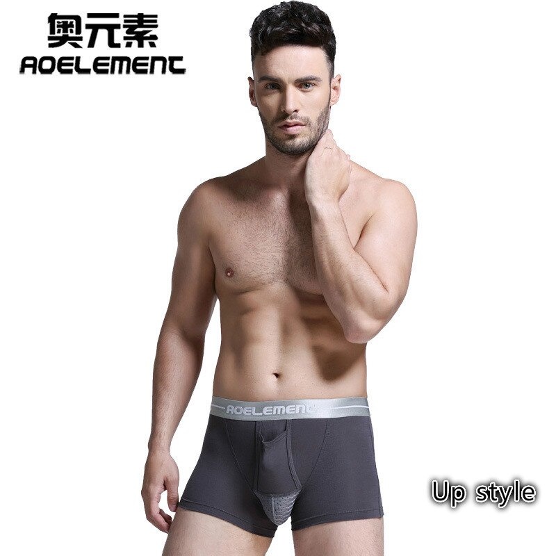 AOELEMENT Celana Dalam Boxer Brief Pria Size XXXXL - MU035 - Black