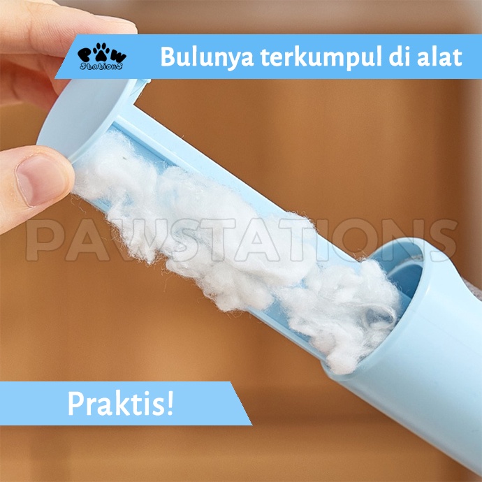 Ready | COD Pembersih Bulu Kucing Lint Roller Alat Pembersih Bulu Kucing Roll Bulu Kucing Sikat Bulu Kucing Pembersih Bulu Baju Penghilang Bulu Kucing Sikat Pembersih Bulu Kucing Magic Fur