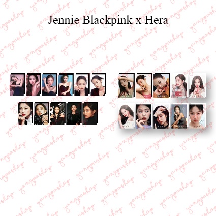 [READY / SET] BLACKPINK JENNIE X HERA BPIN PHOTOCARD FAN MADE UNOFFICIAL YANGPASHOP JENNIE JISOO LIS