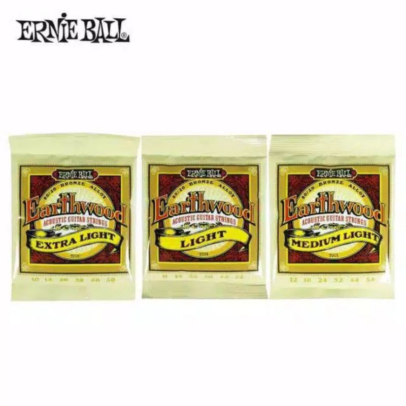 Senar Gitar Akustik Ernie Ball Earthwood String 0,10  0,11