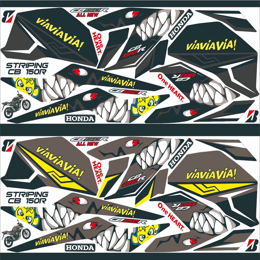 STIKER POLET VARIASII BODY MOTOR HONDA CB 150R G2