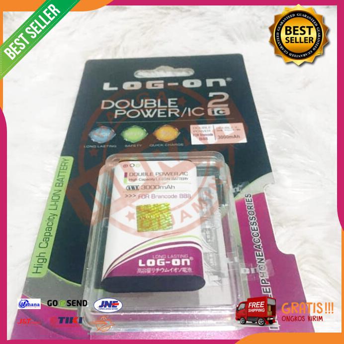 Acc Hp Baterai Brandcode B88 Prince Bl 9C Pc282 3000Mah Double Power Log On