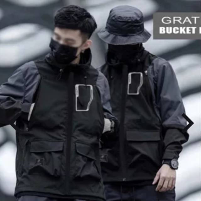 Jaket cougle model techwear punk