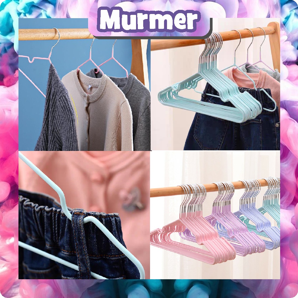 Murmerofficial R427 Gantungan Baju DEWASA 42 CM  Hanger Warna Stainless Steel