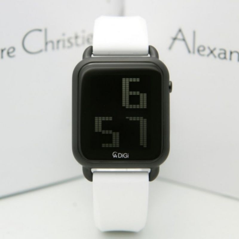 ALEXANDRE CHRISTIE AC 9332 BLACK WHITE DIGITAL AC9332 WANITA ORIGINAL