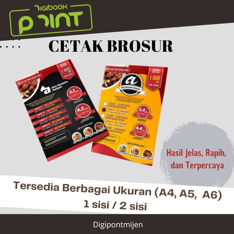 

Cetak Brosur / Flyer / Pamflet Custom Murah | Ukuran A4 , A5, A6