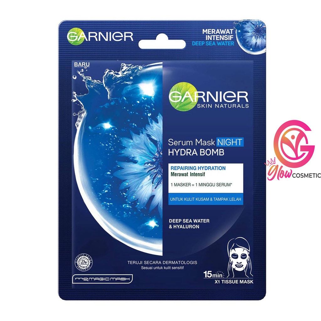 GARNIER SERUM MASK NIGHT HYDRA BOMB DEEP SEA WATER 28GR