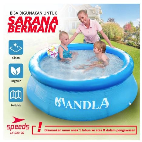 Kolam Portable Bak Mandi Renang Baby Bathtub