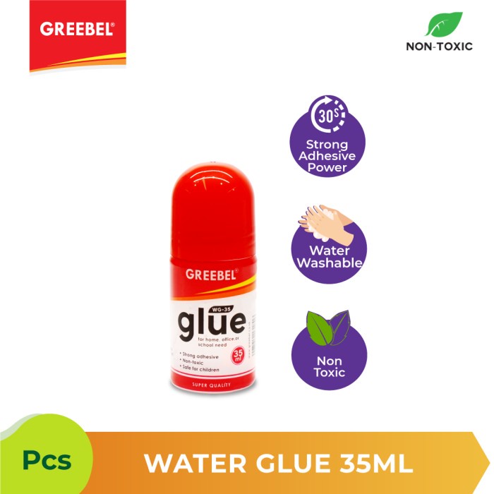 Lem Kertas Bening Greebel Water Glue - 35ml.