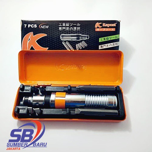 KAPUSI OBENG KETOK 7 PCS IMPACT DRIVER SET 7PCS MODEL TEKIRO BY JAPAN Kualitas Terbaik SBJ