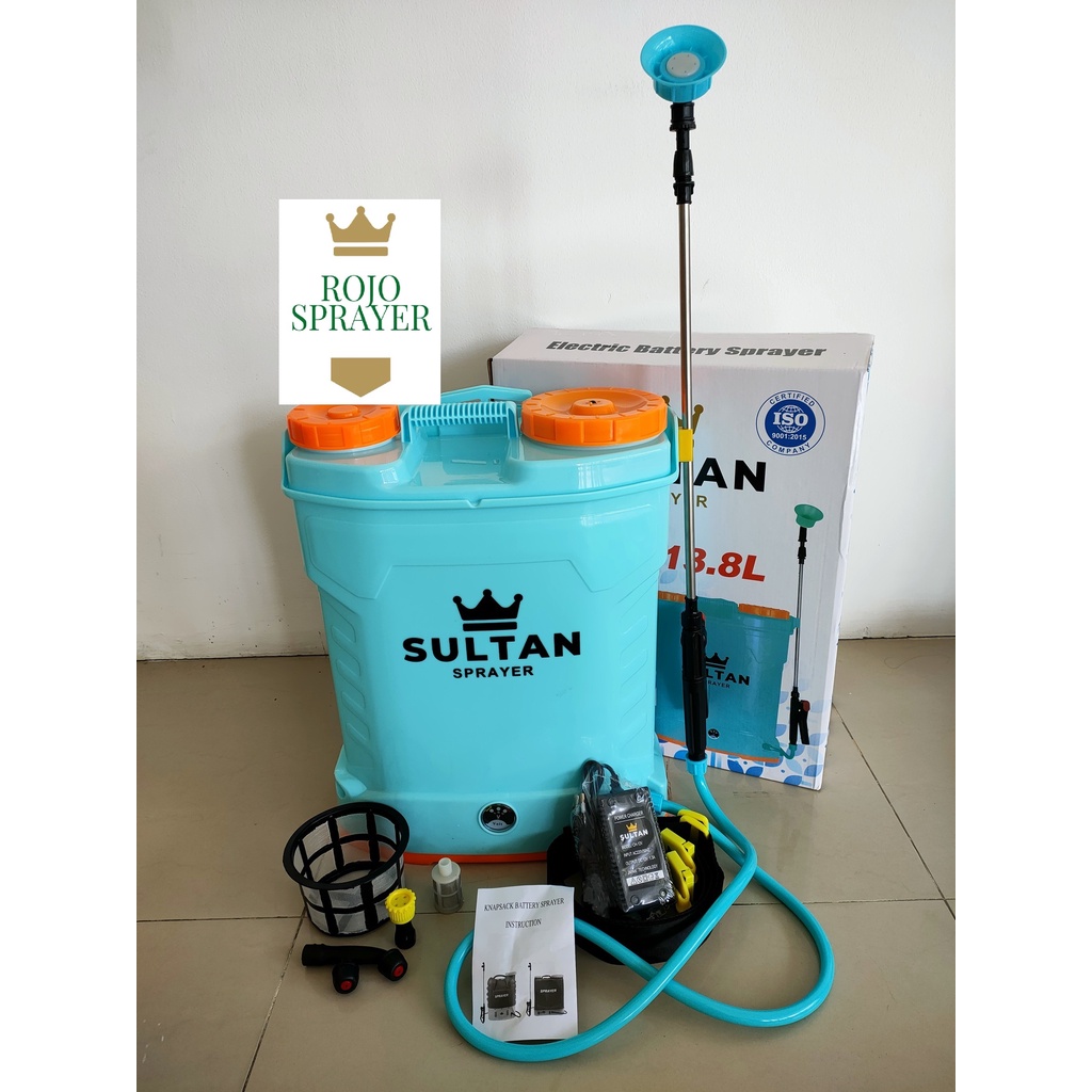 *ORI* SULTAN SPRAYER 13,8 Liter Sprayer Elektrik Tangki Semprot Elektrik Kencang ekabut e-kabut Alat