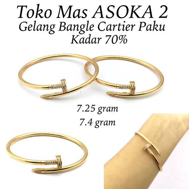 Noministnow Gelang Cartier Model Paku Noministnow Gelang Cartier Model Paku