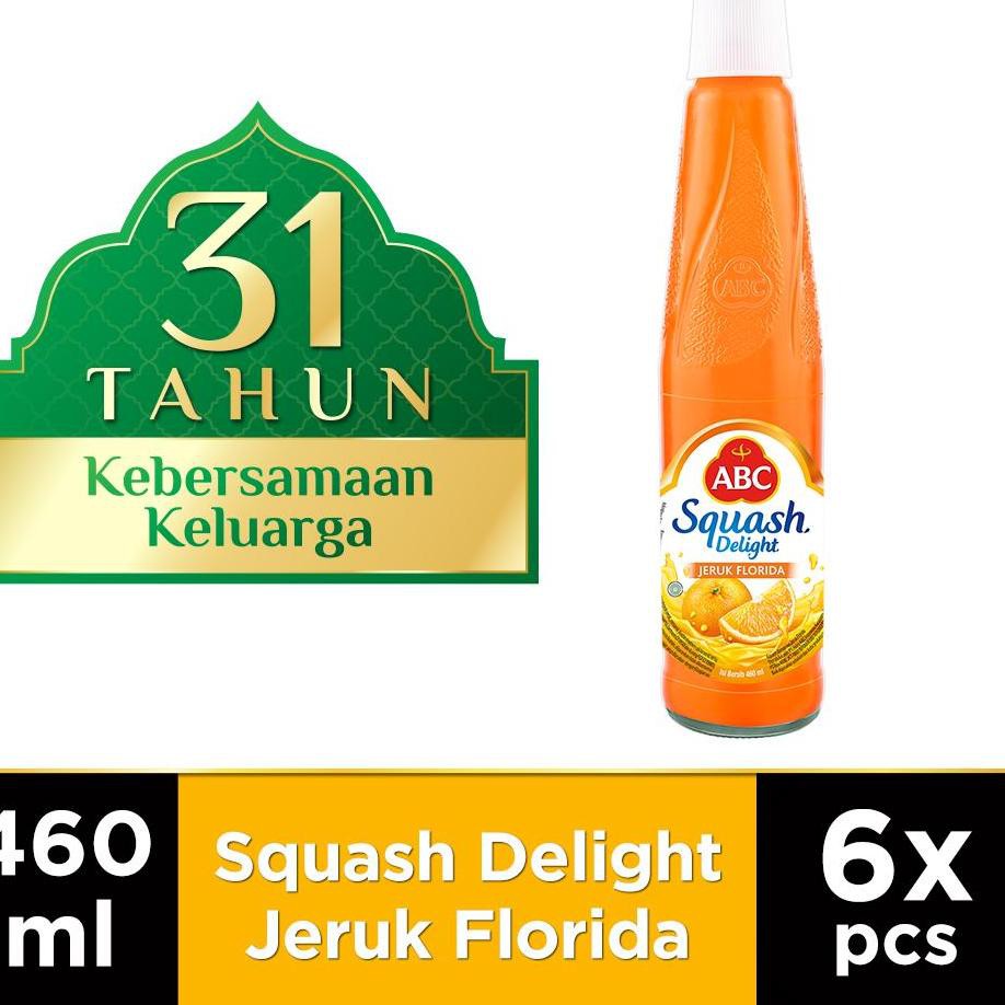 

Terlaris ABC Sirup Squash Delight Jeruk Florida 460 ml - Multi Pack 6 pcs