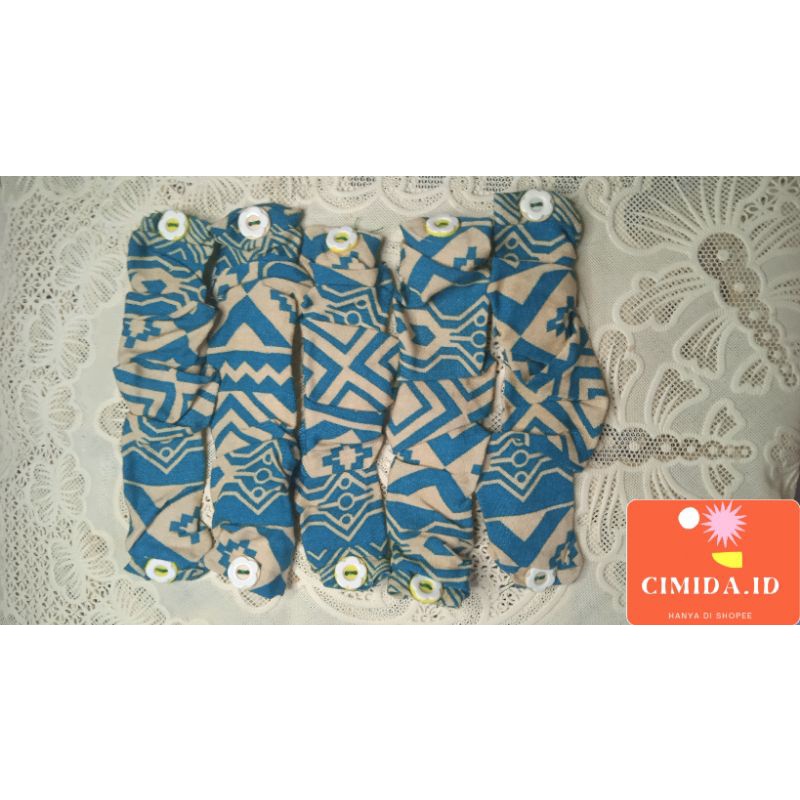 KONEKTOR MASKER HIJAB/PENGAIT MASKER/EAR PROTECTION/MOTIF BATIK