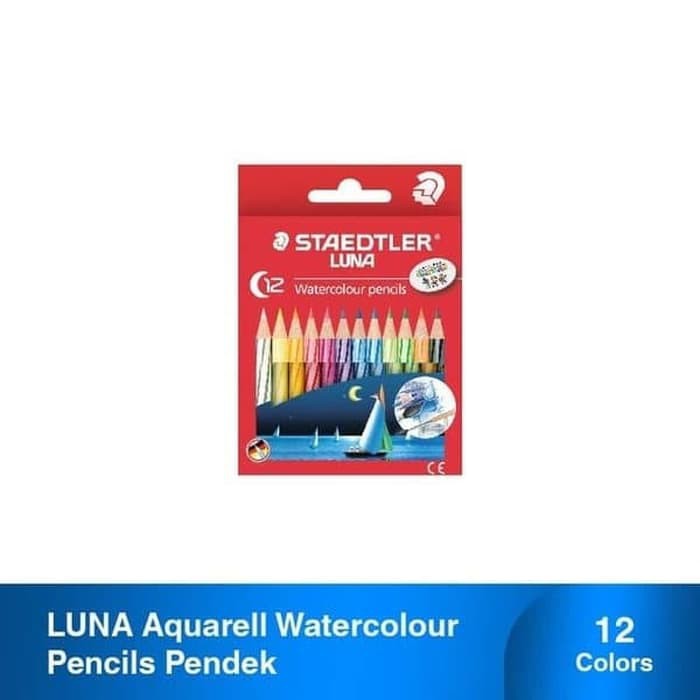 Luna Aquarell Water Colours Staedtler 137 C12 Half Length/Pendek