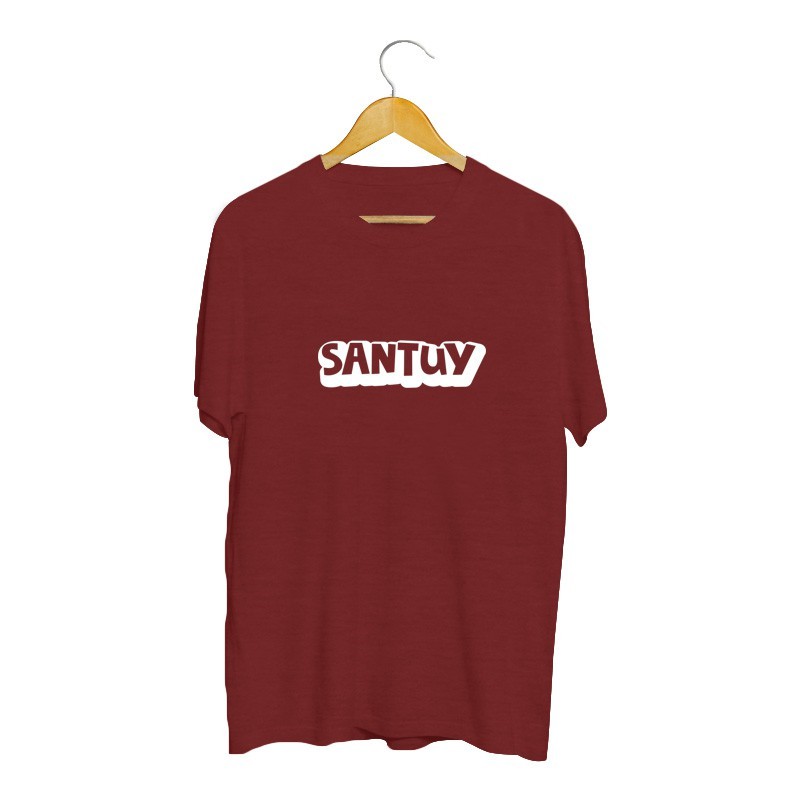 T-SHIRT BAJU KAOS DISTRO SANTUY LOGO COMBED 30S MURAH