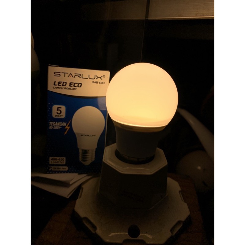 LAMPU HIAS LED KUNING WARM WHITE 5watt GARANSI 1 TAHUN STARLUX