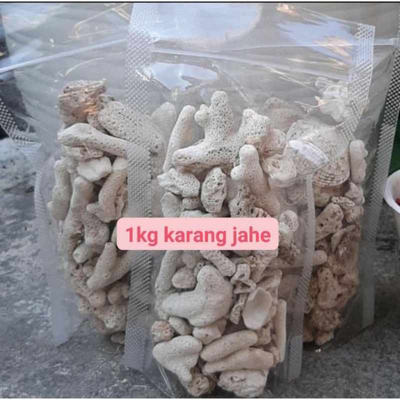 karang jahe 1kg penjernih kolam ikan koi dan akuarium murah berkualitas urai