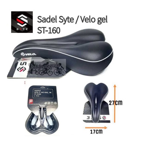 Jok Sadel Saddle Sepeda Empuk SYTE ST-G160 Gel Bolong Tengah Jok Sepeda MTB