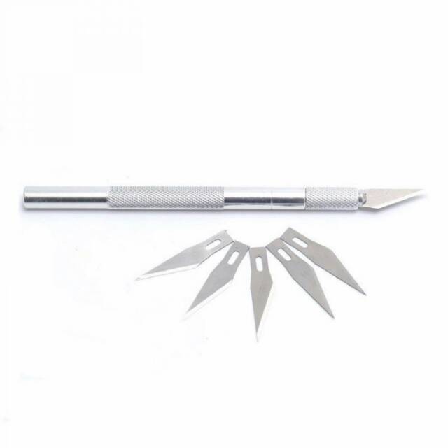 

Gagang Logam Hobi Kerajinan Pemotong dengan 4 Pcs Set Blade