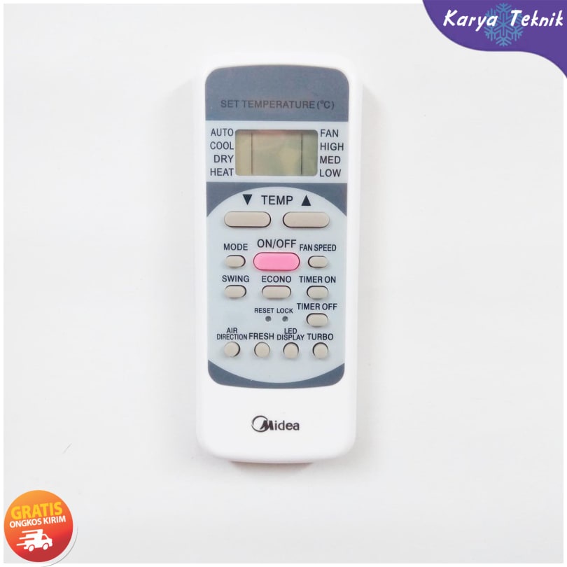 REMOT REMOTE AC MIDEA R51M E R51M CE R51M BGCE