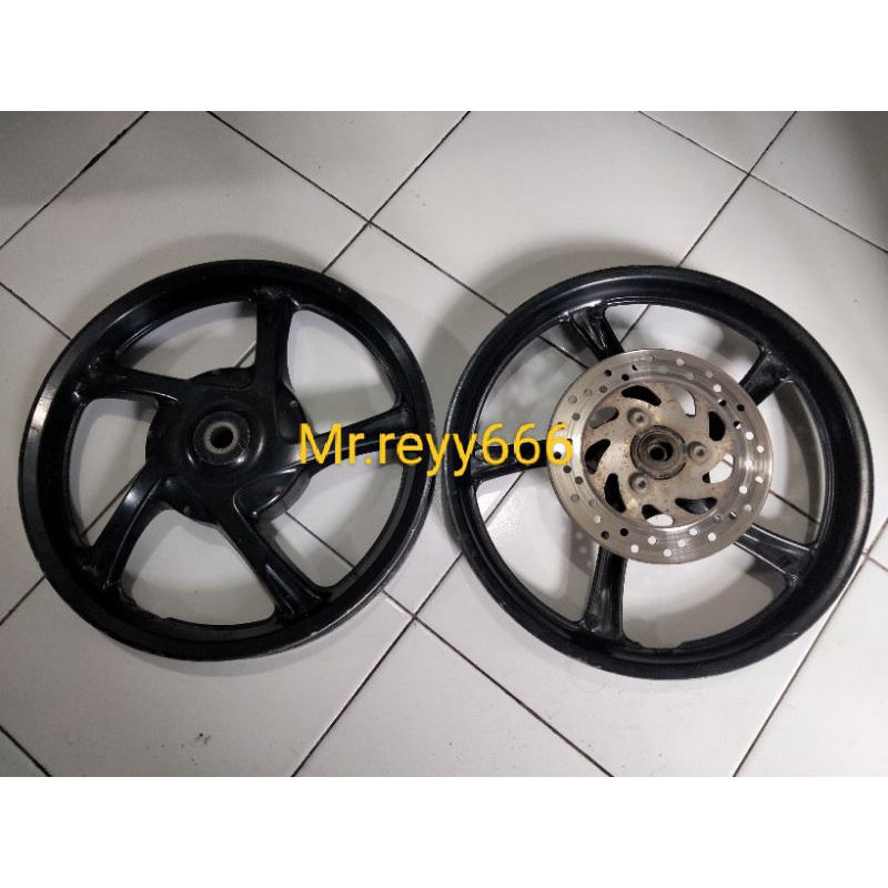 velg/pelk standar depan belakang Yamaha Mio M3/Z original copotan.