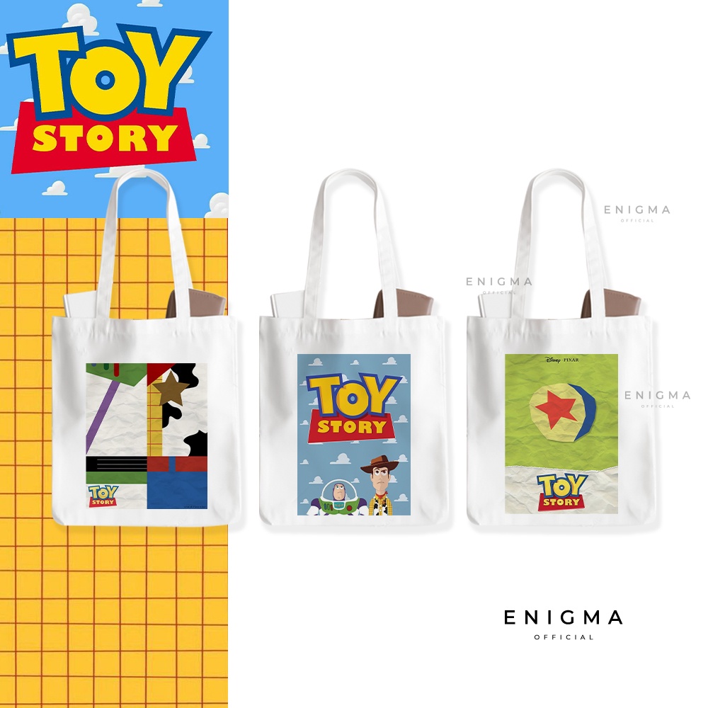 TERBARU TOTEBAG TOY STORY TOTE BAG KANVAS PREMIUM ENIGMA TAS BAHU TAS WANITA TOTEBAG KANVAS PREMIUM