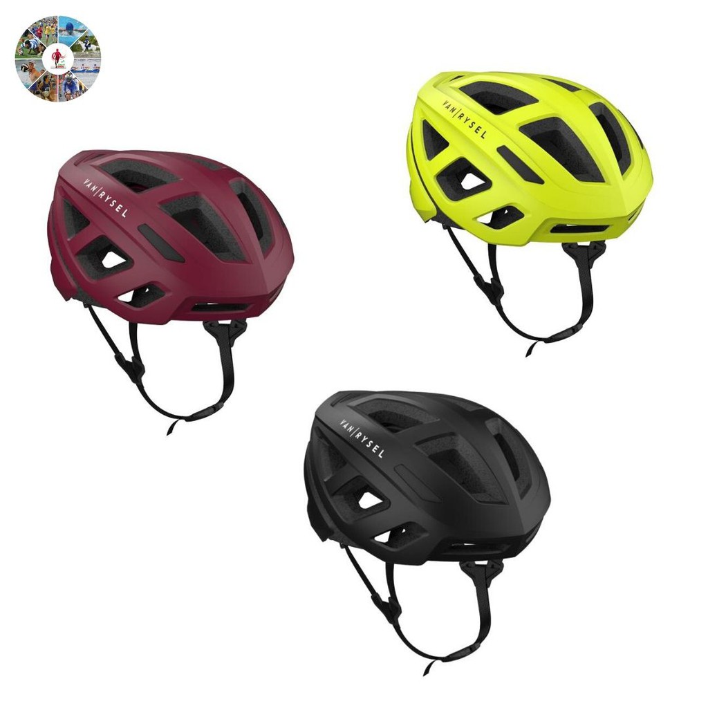 Helm Sepeda Van Rysel dengan EPS Foam and PVC Shell Road Helm Sepeda Van Rysel dengan EPS Foam and PVC Shell Road