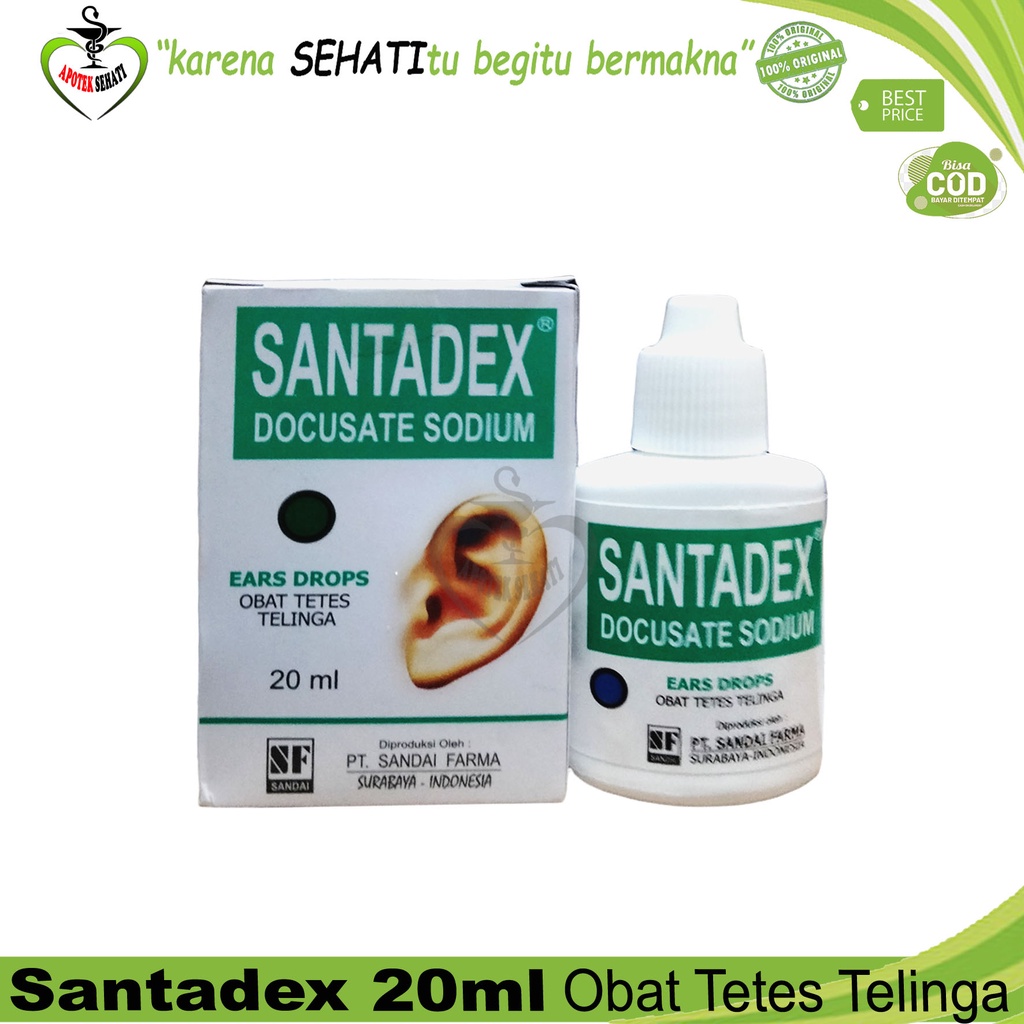 SANTADEX TETES TELINGA 20 ML CAIRAN PEMBERSIH TELINGA AMPUH