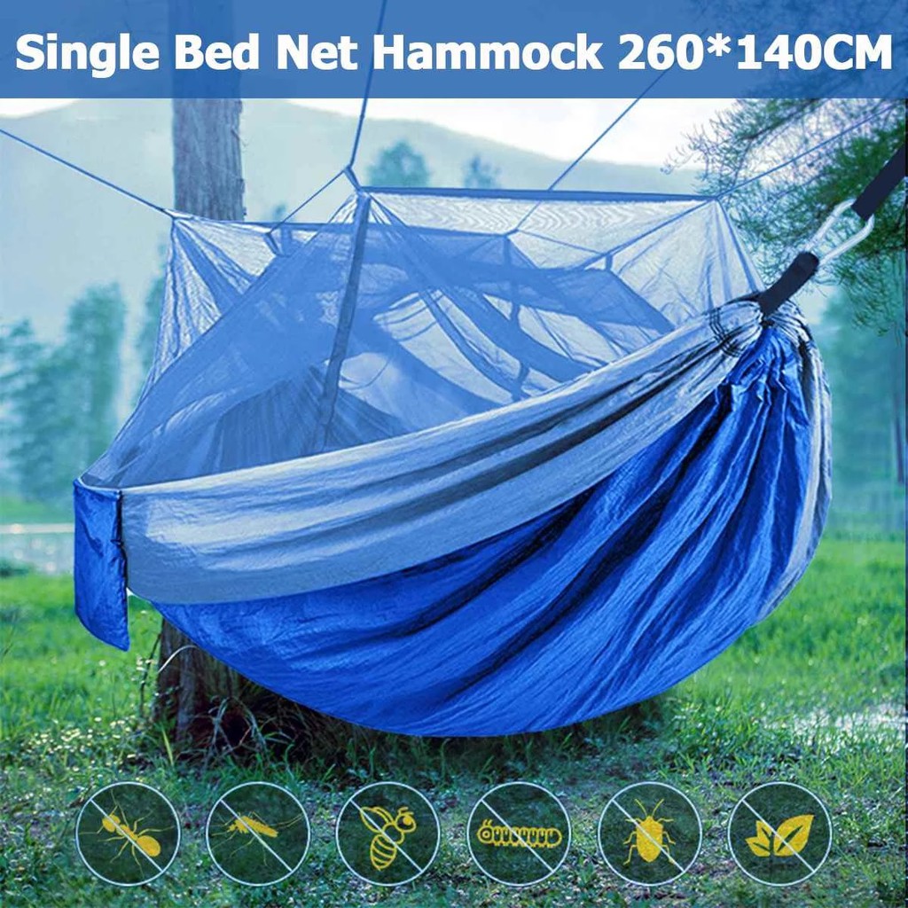 Hammock Camping with Mosquito Net - 260x140cm - Tempat Tidur Gantung