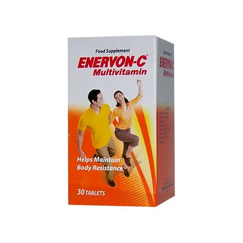 Enervon C Caplet 30's / Multivitamin / Tablet / Vitamin C / Suplemen / Daya Tahan Tubuh