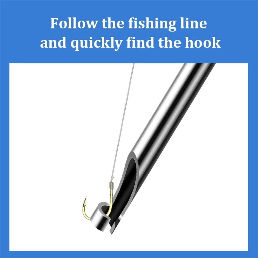 Lanfy Fishing Hook Remover Fishing Tackle Detacher Alat Pancing Stainless Steel Disgorger Knot Picker Tier Nonslip Unhook Extractor