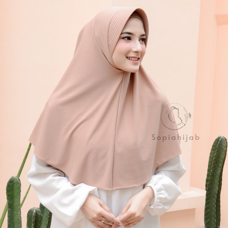 Kerudung Hamidah Hijab Instan Jersey Terbaru Kekinian 2022 Jilbab Instant Pet Antem Semi Jumbo