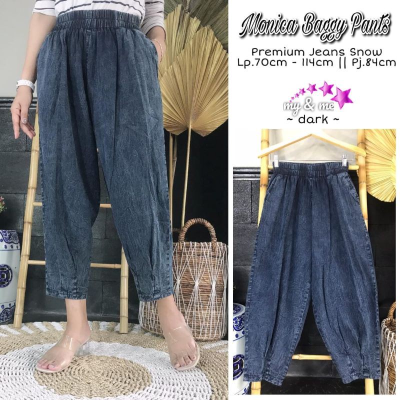 Monica Baggy Pants Jumbo / Celana Baggy Jeans Jumbo