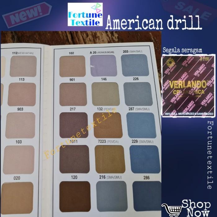 Kain | Bahan Kain Verlando American Drill Bahan Segala Seragam Kain Drill