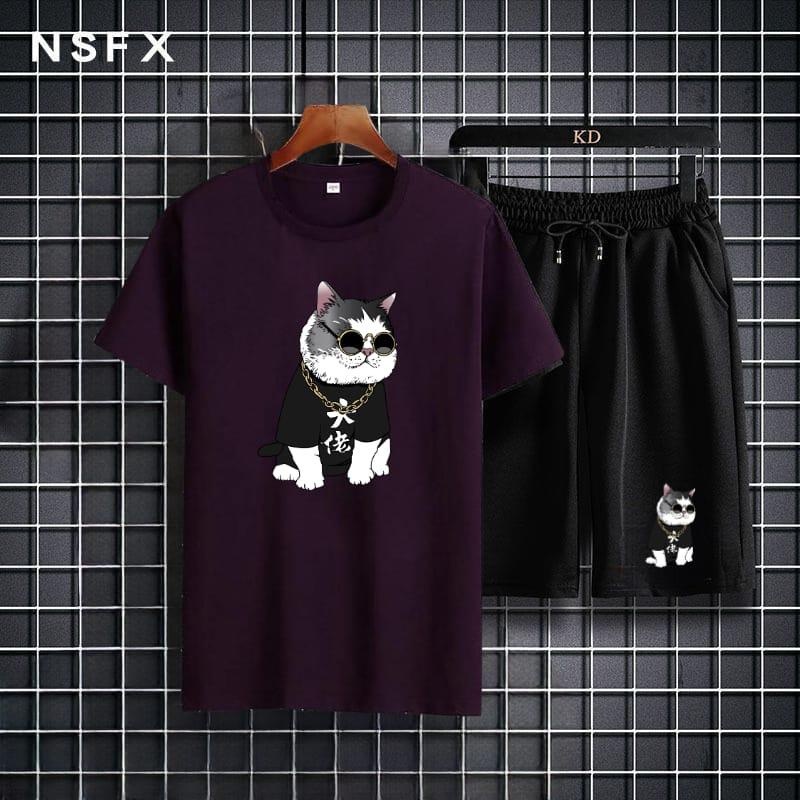 tototashop.Bisa Cod Setelan Baju Lengan Pendek Plus Celpen/SETELAN KUCING CS/Setelan Model Terbaru /Setelan Paling Murah /Setelan Paling Keren .SIZE , M , L , XL ,