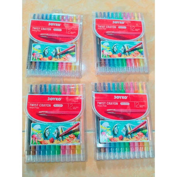 

(Ecer/Grosir) Crayon Putar Joyko 12 Ori Warna Besar