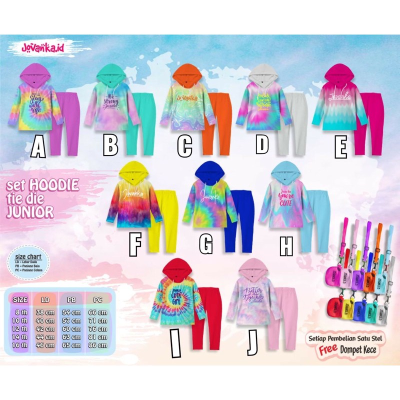 SET JOVANKA HOODIE TIE DYE