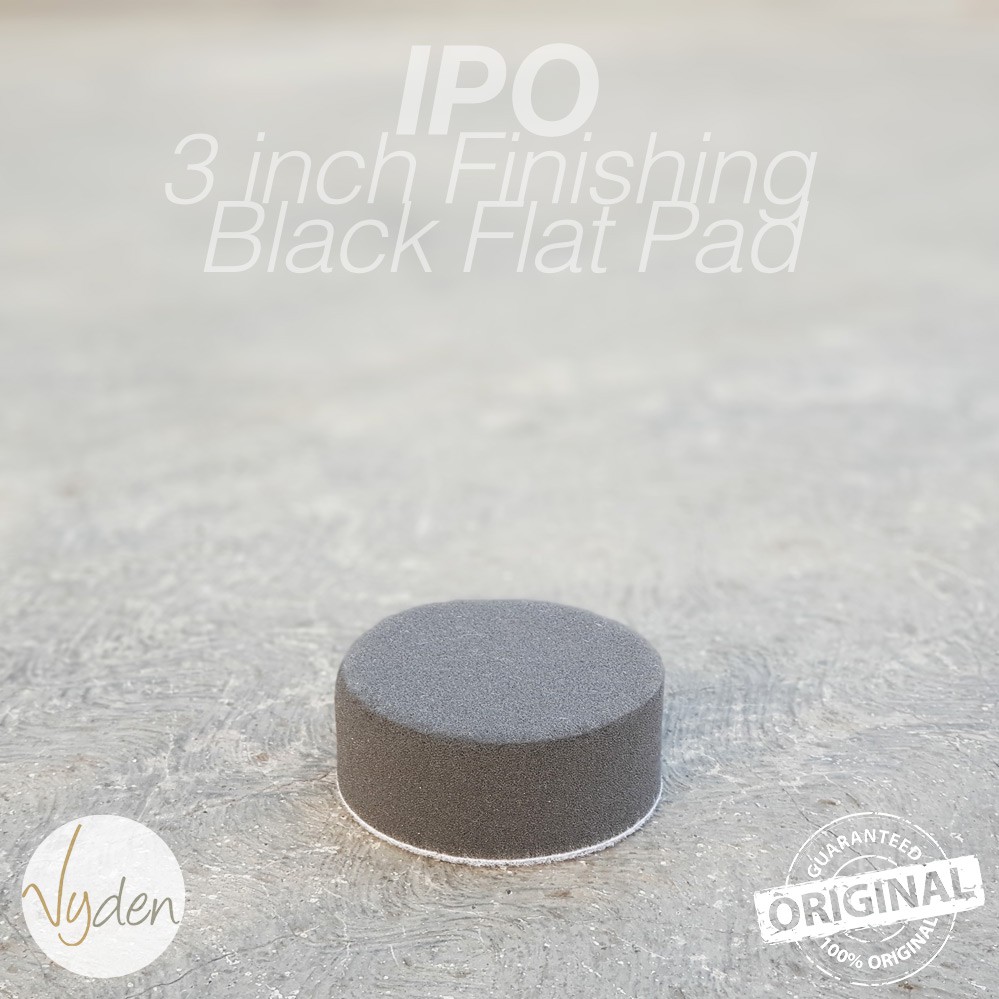 IPO Black Finishing Pad 3 inch Flat Wax Sealant Busa Mesin Poles Mobil MURAH